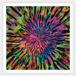 Warp Speed Neon Tie Dye Sticker